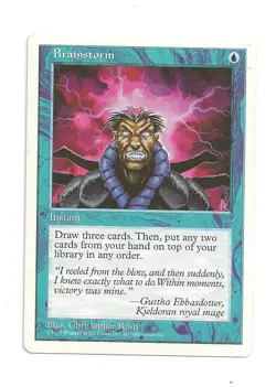 MTG 4X ** BRAINSTORM ** X4 Magic 5th - Image 1