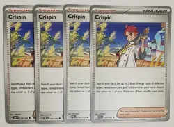 4x Crispin 133/142 x4 - Stellar Crown - Pokemon TCG - Playset - Image 1