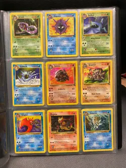 Part Complete Fossil Set Pokemon Cards Bundle Vintage 1999 WOTC No Duplicates - Image 1