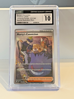 Pokemon Morty's Conviction 211/162 CGC 10 Gem Mint Temporal Forces Pokemon TCG - Image 1