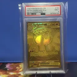 MEGA CHARIZARD X EX PSA 9 2025 POKEMON PHANTASMAL FLAMES #130/094 HYPER RARE - Image 1
