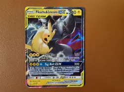 Pikachu & Zekrom GX 33/181 Sm-Team Up Holo Card NM LP Pokemon Card - Image 1