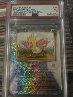 Pokemon TCG Legendary Collection Spearow Reverse Holo 2002 PSA 7 - Image 1