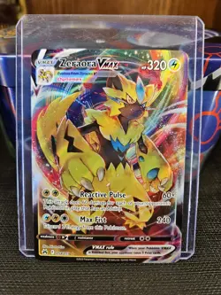 Pokemon Zeraora VMAX 054/159 Crown Zenith Full Art Holo Ultra Rare 320 HP Card - Image 1