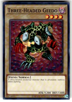 YuGiOh! - Three-Headed Geedo PSV-EN002 Common 25th Anniversary Edition Near Mint - Image 1