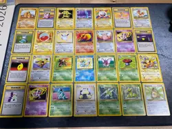 Pokemon Vintage Lot English Non-Holo Rares MP, LP, HP Vaporeon, Jolteon, Flareon - Image 1
