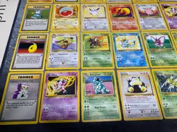 Pokemon Vintage Lot English Non-Holo Rares MP, LP, HP Vaporeon, Jolteon, Flareon - Image 2