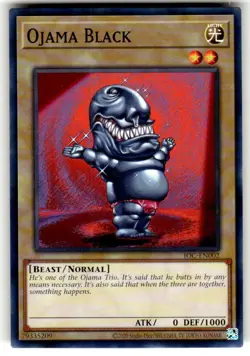 Ojama Black - IOC-EN002 - Common 25th Anniversary Ed - New - YuGiOh Card - Image 1