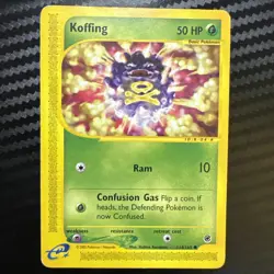 Pokemon Koffing (114/165) Expedition Base Set HP - Image 1
