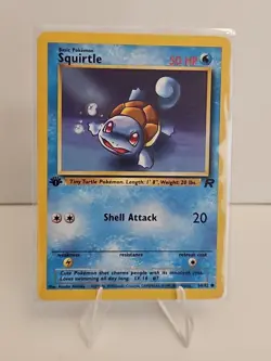 Pokemon TCG Squirtle Team Rocket 1st Edition (68/82) - Image 1