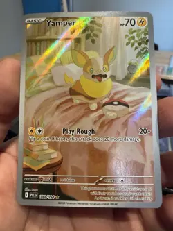 Pokemon TCG Phantasmal Flames Yamper 99/94 Illustration Rare - Image 1
