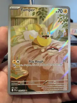 Pokemon TCG Phantasmal Flames Yamper 99/94 Illustration Rare - Image 2