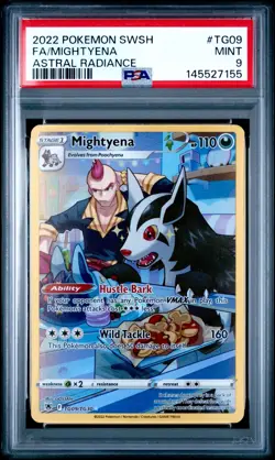 Mightyena TG09/TG30 Trainer Gallery Astral Radiance PSA 9 Pokemon card - Image 1