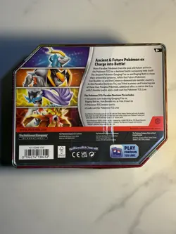 POKEMON PARADOX DESTINIES TIN - GOUGING FIRE EX *New Sealed!* (See Description) - Image 3