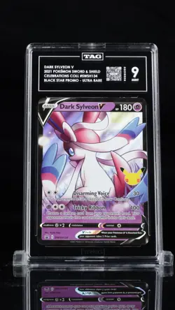 DARK SYLVEON V - 2021 POKEMON SWSH CELEBRATIONS PROMO #SWSH134 [TAG 9] - Image 1