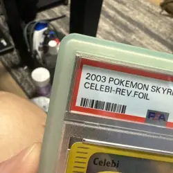 Pokemon Celebi Skyridge Crystal Reverse Holo Secret Rare #145 PSA 9 Mint - Image 2