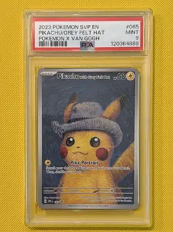 Pokemon TCG Pikachu with Grey Felt Hat Promo PSA 9 SV Promo #85 English - Image 1