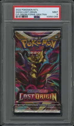 Pokemon Sword & Shield Lost Origin Booster Pack Sealed Giratina Art PSA 9 - Image 1