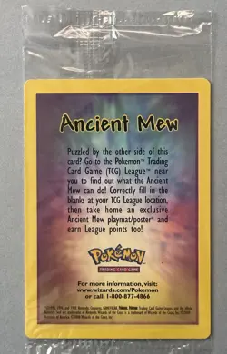 Pokemon TCG Ancient Mew Sealed Movie Promo 2000 - Image 1