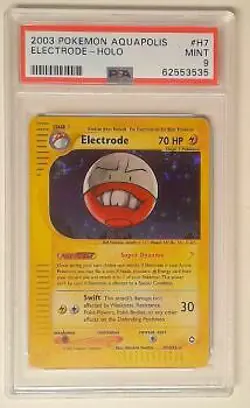 1x V0137: 2003 Electrode - H7/H32 - Holo - Aquapolis - PSA: 9: MINT: 62553535 G - Image 1