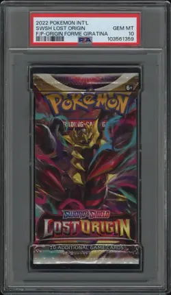 Pokemon Sword & Shield Lost Origin Booster Pack Sealed Giratina Art PSA 10 - Image 1