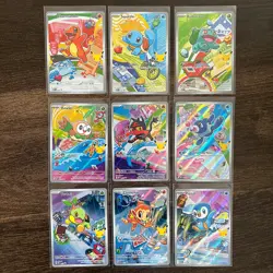 Pokemon 2026 First Partner Illustration Collection Series 1 Promo Complete Set 9 - Image 1