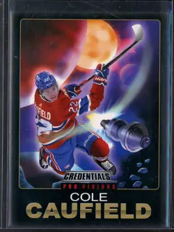 2021-22 Upper Deck Credentials Pro Visions #9 Cole Caufield - Image 1
