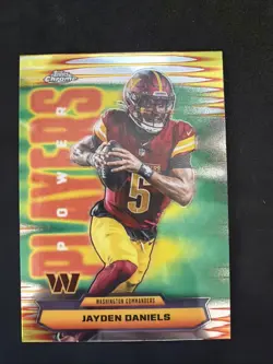 2025 Topps Chrome Football LOGOS NEW Jayden Daniels Power Plays - Image 1