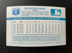 1970 KELLOGGS #5 MEL STOTTLEMYRE NEW YORK YANKEES NEAR MINT CONDITION - Image 2
