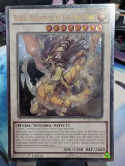 YuGiOh! Baxia, Brightness of the Yang Zing DUEA-EN051 Ultimate Rare 1st Ed NM* - Image 1