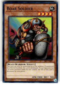 Yugioh! Boar Soldier - SRL-EN089 - Common - Unlimited 25th Anniversary Edition N - Image 1