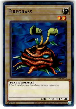 Yugioh! Firegrass - LOB-EN018 - Common - Unlimited 25th Anniversary Edition Near - Image 1