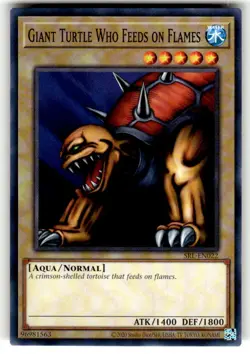 YuGiOh! - Giant Turtle Who Feeds on Flames SRL-EN022 Common 25th Anniversary NM - Image 1