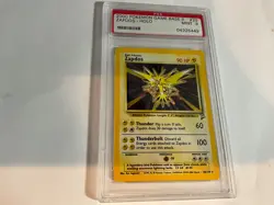 2000 Pokemon Zapdos 20/130 Base Set 2 Rare Holo PSA 9 MINT - Image 1