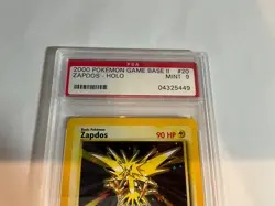 2000 Pokemon Zapdos 20/130 Base Set 2 Rare Holo PSA 9 MINT - Image 2