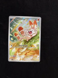 Scorbunny 225/217 Ascended Heroes Pokemon TCG Illustration Rare Holo PSA Conten - Image 1