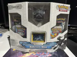 Pokemon TCG Zekrom Figure Collection Box - BW Factory Sealed Vintage - 4x Packs - Image 1