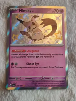 2024 Pokemon Paldean Fates Mimikyu Shiny Rare #160/091 - Image 1