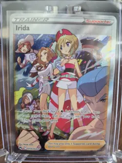 Pokemon Irida Full Art Trainer-Supporter Holo Ultra Rare Crown Zenith GG63/GG70 - Image 1