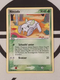 Nincada 67/107 Ex Deoxys Set - Pokemon Karte Deutsch Pokemon NM - Image 3
