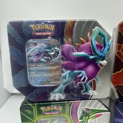 Pokemon TCG: Paradox Clash Tin Set of 4 - Iron Leaves & Walking Wake Sealed Tins - Image 2