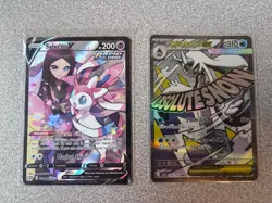 Sylveon V TG14/TG30: Brilliant Stars Trainer Gallery Holo + Froslass Ex -Pokemon - Image 1