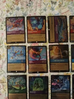Disney Lorcana TCG All-Foil Card Lot ×24 Donald, Darkwing, Diablo, More! - Image 2