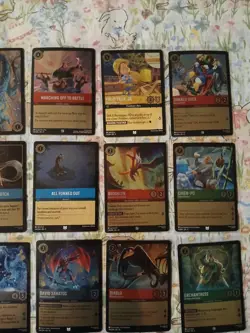 Disney Lorcana TCG All-Foil Card Lot ×24 Donald, Darkwing, Diablo, More! - Image 3