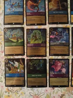 Disney Lorcana TCG All-Foil Card Lot ×24 Donald, Darkwing, Diablo, More! - Image 4