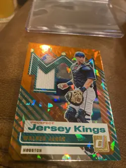 2025 Panini Donruss Walker Janek Orange Cracked Ice Prospect Patch - Image 1
