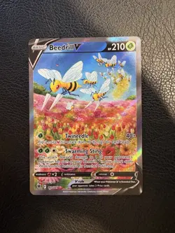 Beedrill v Alternate Full Art Holo Card 161/189 Astral Radiance Mint Condition - Image 1