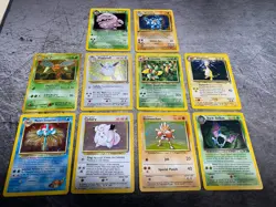 Vintage Pokemon Card Holo Rare Lot (MP-HP)- Clefairy, Tentacruel, Golbat - Image 1