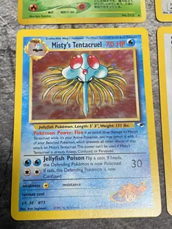 Vintage Pokemon Card Holo Rare Lot (MP-HP)- Clefairy, Tentacruel, Golbat - Image 2