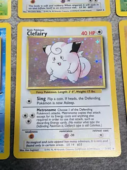 Vintage Pokemon Card Holo Rare Lot (MP-HP)- Clefairy, Tentacruel, Golbat - Image 3